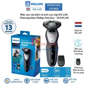 Máy cạo râu khô và ướt Philips Norelco S5290/88, Series 5000