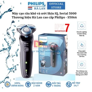Máy cạo râu khô và ướt Skin IQ, Serial 5000. Thương hiệu Hà Lan cao cấp Philips - S5066