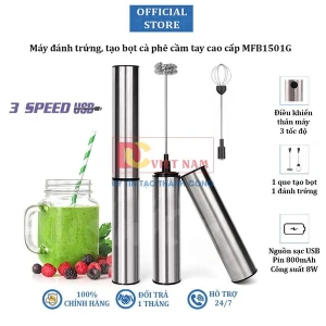 Máy đánh trứng, tạo bọt cà phê cầm tay cao cấp MFB1501G