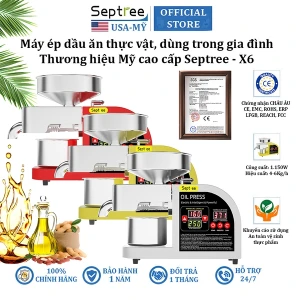 Máy ép dầu ăn thực vật, dùng trong gia đình. Thương hiệu Mỹ cao cấp Septree - X6