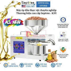 Máy ép dầu thực vật chuyên nghiệp nâng cấp hoàn toàn, dùng trong gia đình, kinh doanh, nhà hàng
