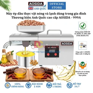 Máy ép dầu thực vật nóng và lạnh dùng trong gia đình. Thương hiệu cao cấp AOSIDA - 999A