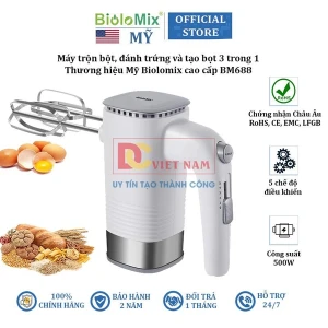 Máy trộn bột, đánh trứng, tạo bọt 3 trong 1 Biolomix BM688