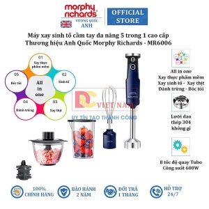 Máy xay sinh tố cầm tay 5 trong 1 Morphy Richards MR6006