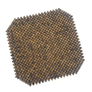 Tấm đệm hạt gỗ massage lót ghế làm việc, ghế sofa, ghế ô tô, yên xe máy, vv... Gỗ Bách Xanh 100% tự nhiên cao cấp