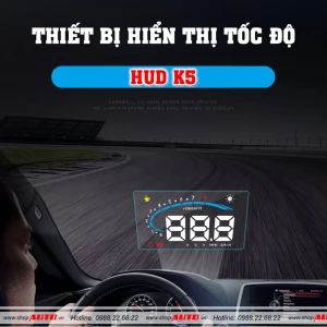 Thiết bị hiển thị tốc độ lên kính lái xe ô tô K5