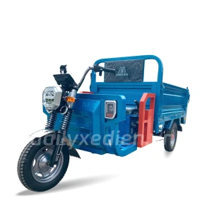 Xe Ba Gác Điện Chở Hàng Bluera 1m6 Có Ben Màu Xanh