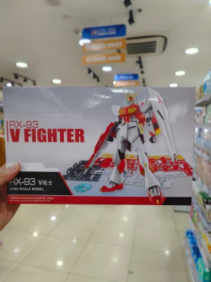Đồ chơi trẻ em lắp ráp Gundam V Fighter Trắng RX 93