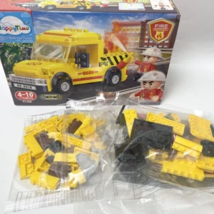 Lắp Ráp Anh Hùng Biển Lửa - Xe Cứu Hỏa Vàng 9718 (7108)