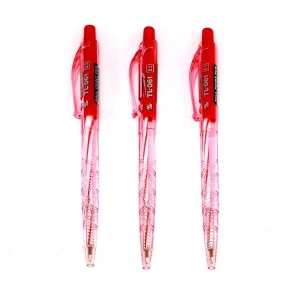 Vỉ 3 Bút Bi Thiên Long TL-061 - Mực Đỏ