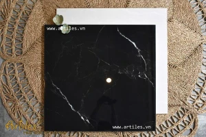 Gạch bóng 80x80 đen tia chớp At010
