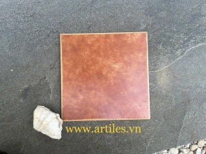 Gạch bông đơn sắc màu cam