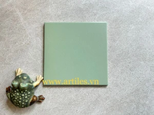 Gạch bông đơn sắc màu xanh mint