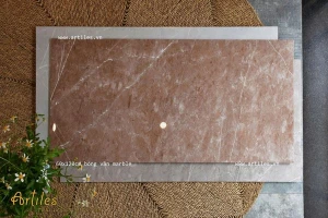 Gạch bóng kiếng 60x120cm màu nâu