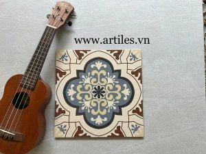 Gạch bông nâu cổ điển