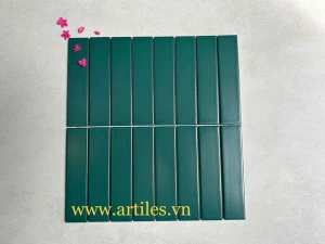 Gạch mosaic que xanh đậm