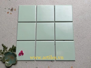 Gạch mosaic xanh mint 10x10cm Art905