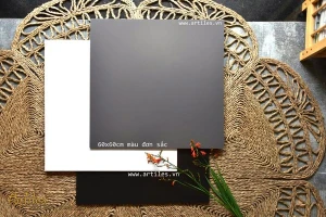 Gạch palette đơn sắc màu xám mờ