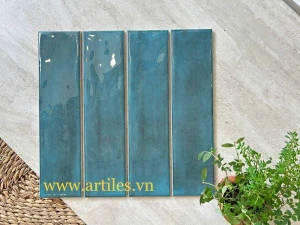 Gạch thẻ hiệu ứng bóng lượn màu xanh ArtP5
