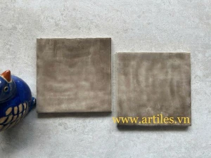 Gạch thẻ vuông màu xám bóng lượn Art2003