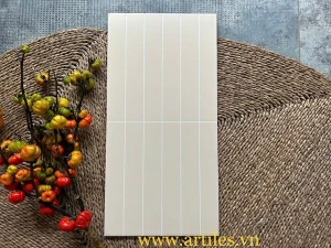 Gạch trang trí giả gạch thẻ màu kem beige