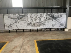 Tranh Đá Đối Xứng Tự Nhiên Marble - Trắng Ý