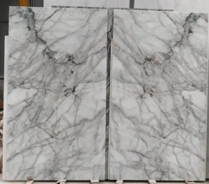 Tranh Đá Tự Nhiên Marble Trắng Vân - HTS006