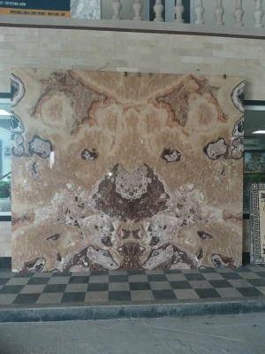 Tranh đá tự nhiên và đối xứng Bookmatch - HTB-7021