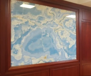 Tranh đá tự nhiên và đối xứng Bookmatch - HTB0120