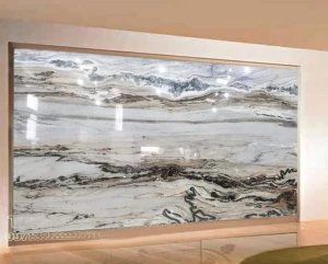 Tranh đá tự nhiên và đối xứng Bookmatch - HTB0520