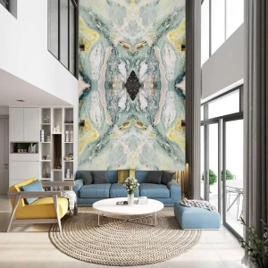 Tranh đá tự nhiên và đối xứng Bookmatch - HTB1020