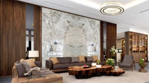 Tranh đá tự nhiên và đối xứng Bookmatch - HTB1520