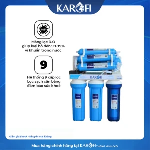 Máy lọc nước Karofi KT-ERO80 không tủ ORP (9 cấp lọc)
