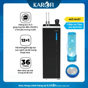 Máy lọc nước nóng lạnh Hydro-ion kiềm Karofi KAE-S88 PROMAX THÔNG MINH ĐIỀU KHIỂN GIỌNG NÓI- NEW 2025