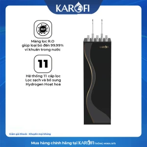 Máy lọc nước nóng lạnh Karofi KAD-D66S PRO Hydrogen ion kiềm cao cấp Mẫu mới 2025