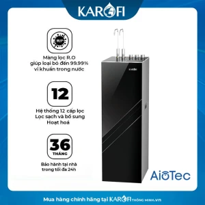 Máy lọc nước nóng lạnh Karofi KAD-L82 12 LÕI LỌC NEW 2025