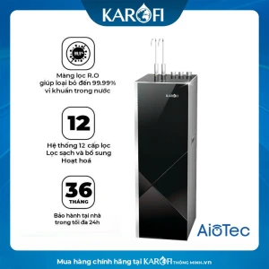 Máy lọc nước nóng lạnh Karofi KAD-L85 12 LÕI LỌC NEW 2025