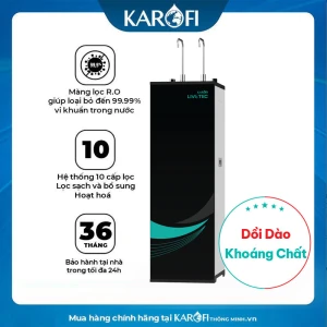 Máy lọc nước nóng nguội Karofi Livotec 615/ Livotec 615S - Mẫu mới 2025