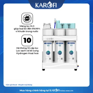 Máy lọc nước RO Karofi KAQ-U50K - 10 lõi - Mẫu mới 2025