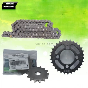 Bộ nhông xích (Nhông sên dĩa) Kawasaki Z125 (Chính hãng)