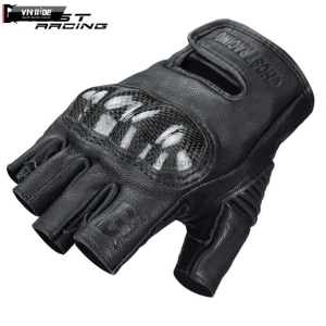 Găng tay da GHOST gù Carbon cụt ngón GC08
