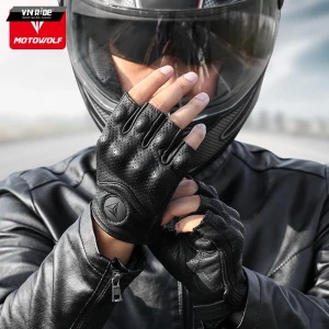 Găng tay da MOTOWOLF cụt ngón MLD0302B
