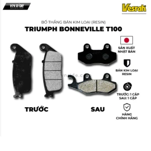 Má phanh (bố thắng) trước sau Vesrah Resin Triumph T100