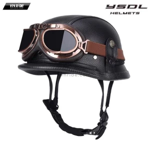 Mũ bảo hiểm 1/2 dáng CLASSIC bọc da hãng YSDL