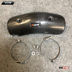 Ốp che cổ pô Akrapovic vân nhúng giả Carbon