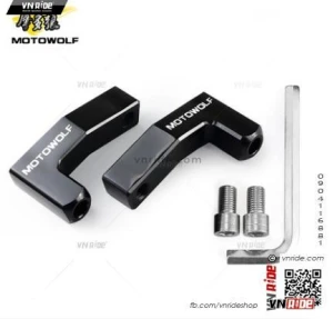 Pat thay đổi vị trí chân gương MOTOWOLF (tùy chọn 8mm và 10mm)