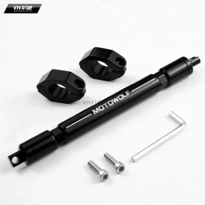 Thanh giằng ghi đông CNC MOTOWOLF (màu Đen / Bạc)