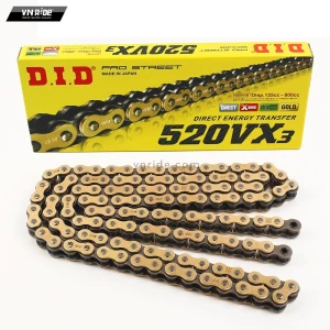 Xích (Sên) DID 520VX3-120ZB X-Ring Gold (Made in Japan)