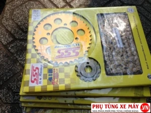 Bộ nhông sên dĩa hợp kim nhôm SSS cho Yamaha Exciter 135