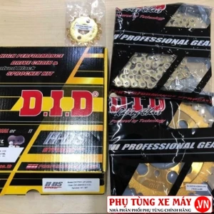 Nhông sên dĩa DID vàng cho Exciter 135